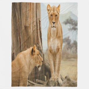 Lioness Rules Fleece Blanket