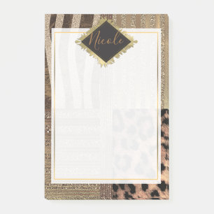 Lioness Safari Chic Jungle Glam Modern Trendy Post-it Notes