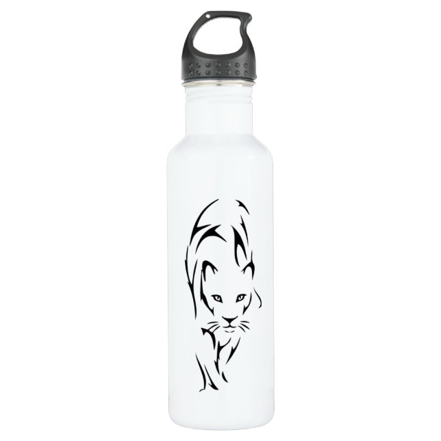 Lioness silhouette tattoo 710 ml water bottle (Front)