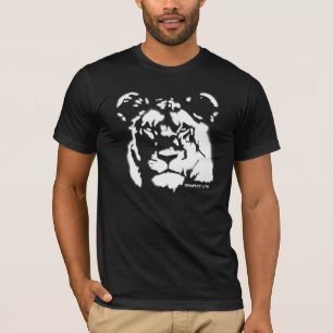 Lioness Spray Paint Design T-Shirt