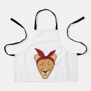 Lioness with Bandanna Apron