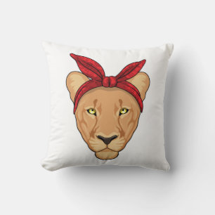 Lioness with Bandanna Cushion
