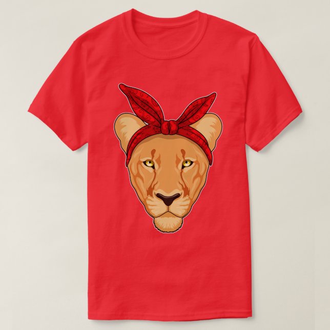 Lioness with Bandanna T-Shirt (Design Front)
