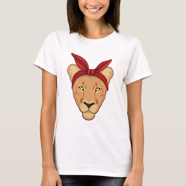 Lioness with Bandanna T-Shirt (Front)