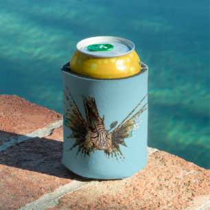 Lionfish - Abstract Design - Cut out of a photo Can Cooler