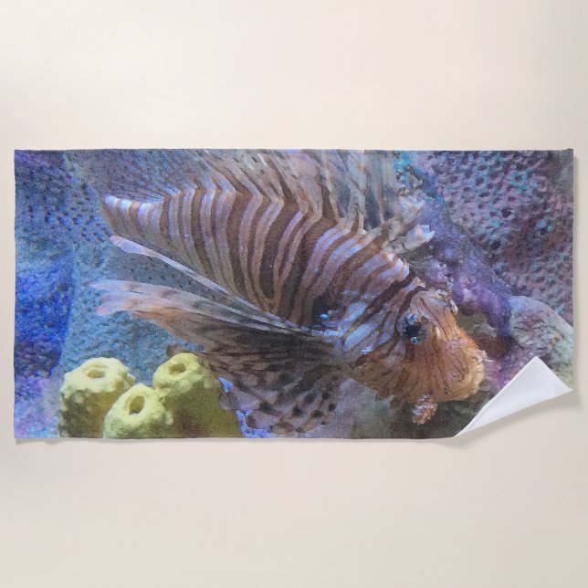 Lionfish Beach Towel (Front)