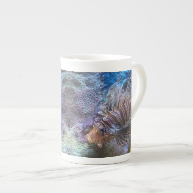Lionfish Bone China Mug (Front Right)