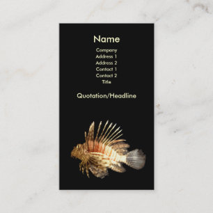 Lionfish Business Card