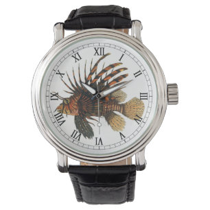 Lionfish Fish, Vintage Marine Ocean Life Animal Watch