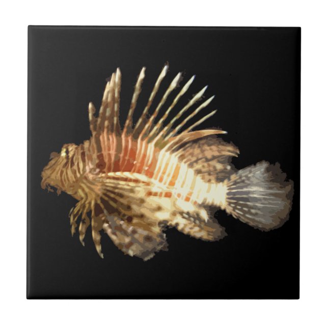 Lionfish in the dark tile (Front)