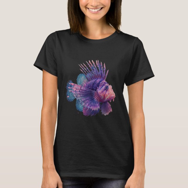 Lionfish Marine Biology Animal Sea Ocean Lion Fish T-Shirt (Front)
