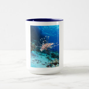 Lionfish or Pterois Miles, Ocean Reef Fish Mug