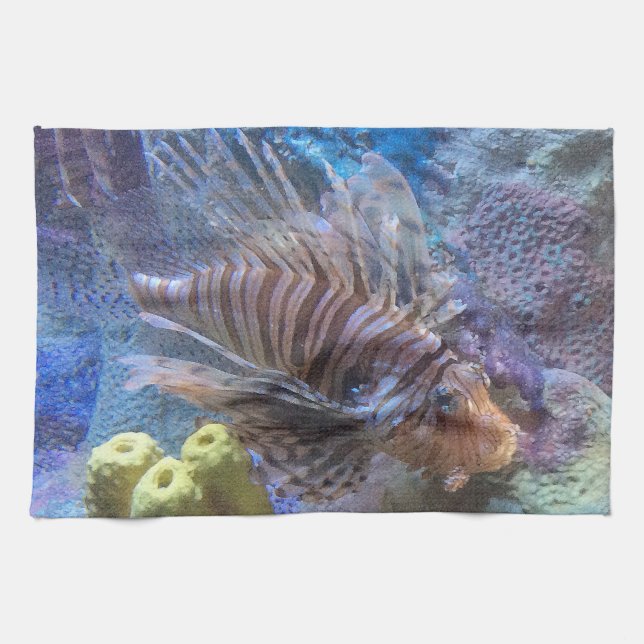 Lionfish Tea Towel (Horizontal)