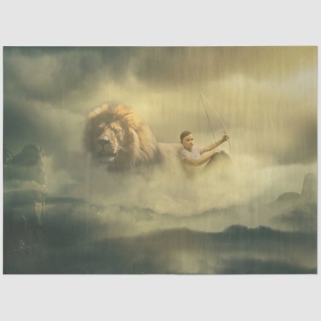 LionHeart Decoupage Tissue Paper (Front)