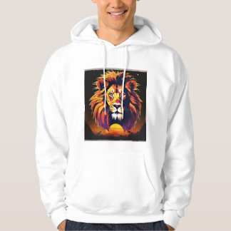 #LionHoodie #AnimalPrint #WildlifeFashion #LionArt Hoodie