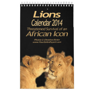 Lions - African Icon Calendar 2014 (Single Page)