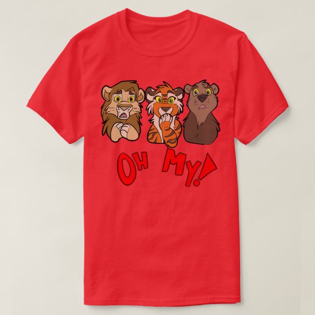Lions and Tigers and Bears Oh My  T-Shirt (Design Front)