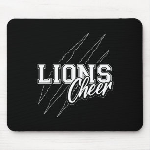 Lions Cheer Back To School Cheerleading Team Spiri Mouse Pad