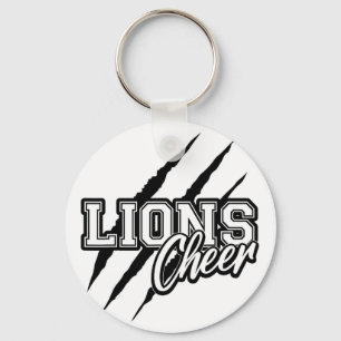 Lions Cheer Ck To School Cheerleading Team Spirit  Key Ring
