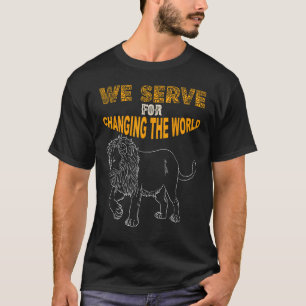 Lions Club Members gift we serve for changing the T-Shirt