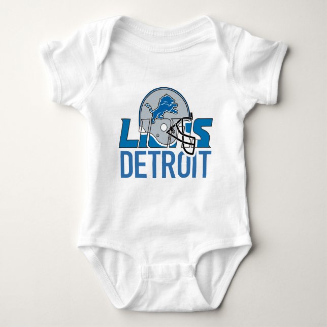 lions detroit baby bodysuit (Front)