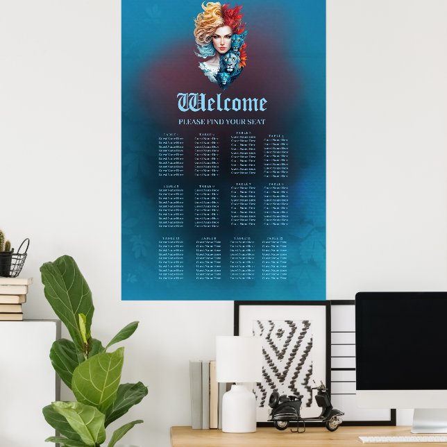 Lion's Eye and Starry Hair Poster (Home Office)