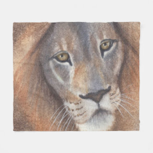Lion's Eyes Fleece Blanket