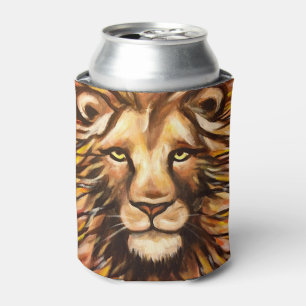 Lion's Face Can Cooler