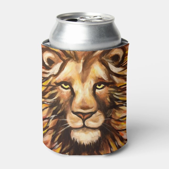 Lion's Face Can Cooler (Can Front)
