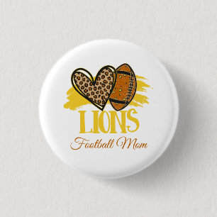 Lions Football Mum Button-Customisable 3 Cm Round Badge