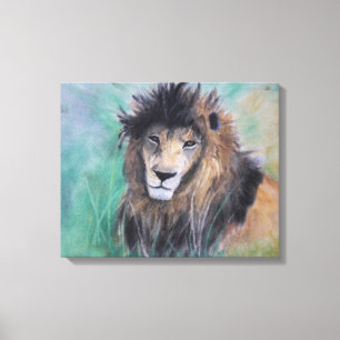 Lion's Gaze Canvas Print