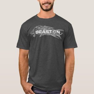 Lion's Head Beast On Lion Gym Motivation Fitness S T-Shirt