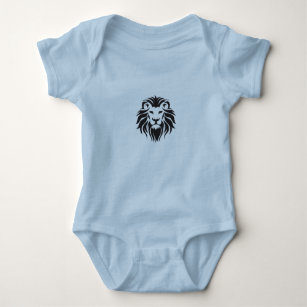 Lions head logo baby bodysuit