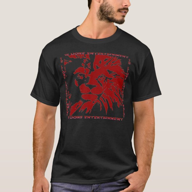 Lion's Head - Red T-Shirt (Front)