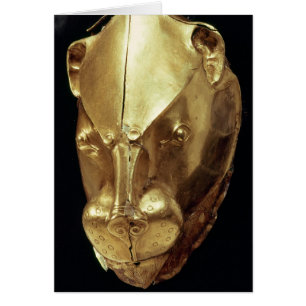 Lion's head rhyton, from Grave IV