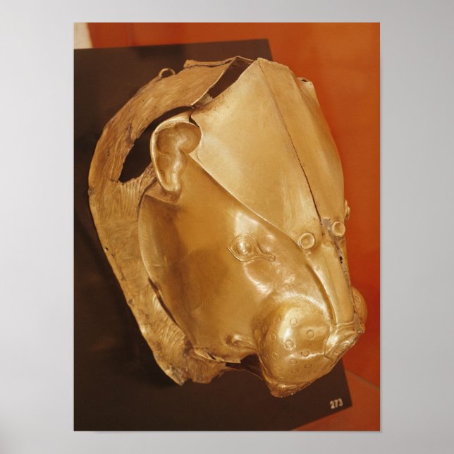 Lion's head rhyton poster (Front)