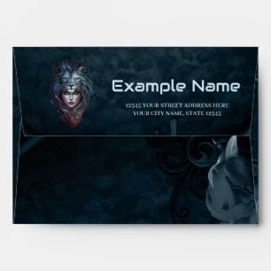 Lion's heart and feminine strength envelope