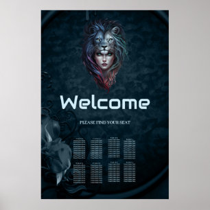 Lion's heart and feminine strength poster