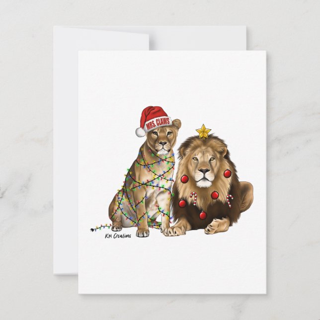 Lions - holiday card (Front)