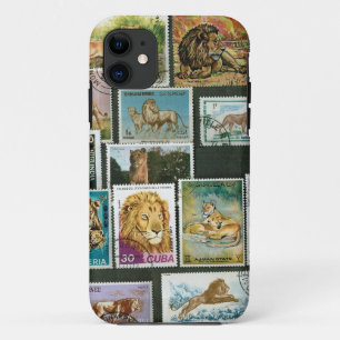 Lions on stamps iPhone 11 case