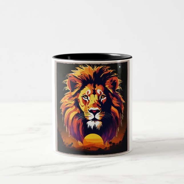 Lion's pride Two-Tone coffee mug (Center)
