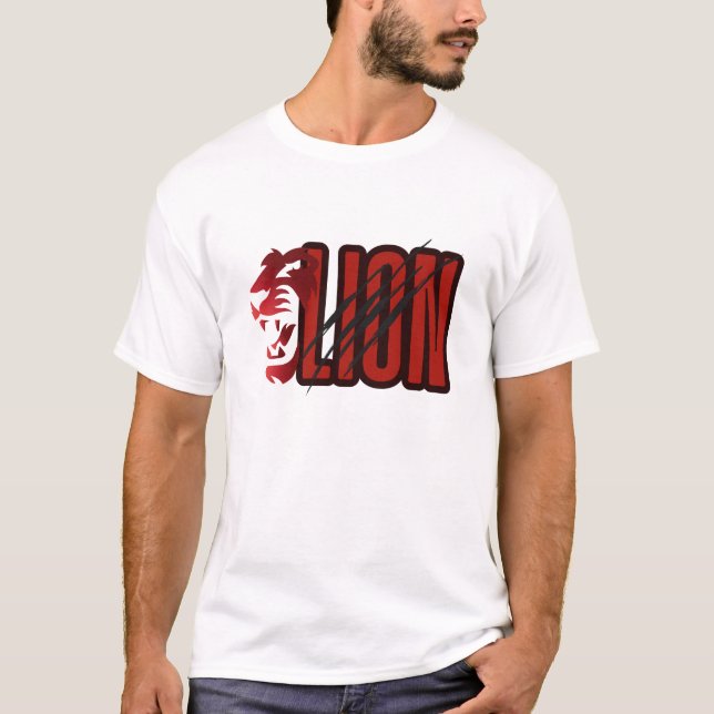 Lion's Roar: A Vintage Design T-Shirt (Front)