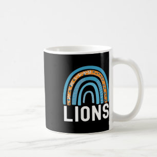 Lions School Sports Fan Team Back To School Spirit Coffee Mug