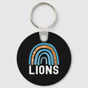 Lions School Sports Fan Team Back To School Spirit Key Ring
