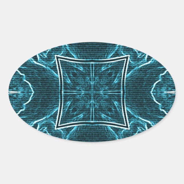 Lions Share Art Print Oval Sticker (Front)