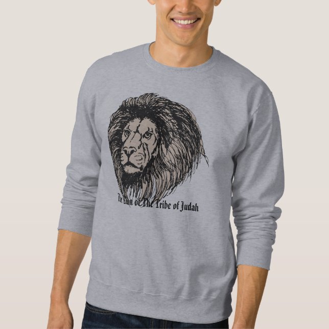 lions, The Lion of The Tribe of Judah Sweatshirt (Front)