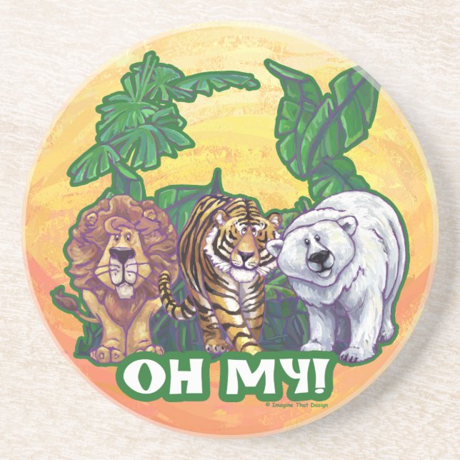 Lions Tiger Bears Oh My Coaster (Front)