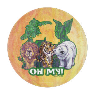 Lions Tiger Bears Oh My Cutting Board