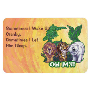 Lions Tiger Bears Oh My Magnet