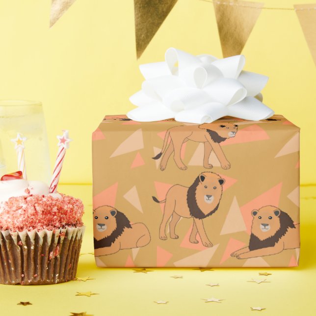 Lions Wrapping Paper (Birthday Party)